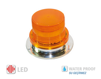 YP-112Y МАЯЧОК ПРОБЛИСКОВИЙ ЖОВТИЙ 12/24V LED ДІОДНИЙ НА МАГНІТІ В ПРИКУРЮВАЧ YP-112Y фото